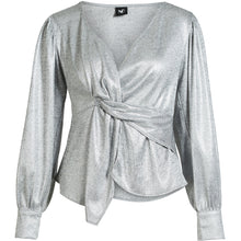 Load image into Gallery viewer, Birke Silver Blouse Wrap