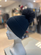 Load image into Gallery viewer, Navy Fleeced Lined Hat