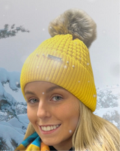 Load image into Gallery viewer, Yellow Fleeced Lined Hat