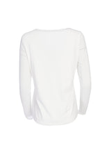 Load image into Gallery viewer, Jersey round neck top with mesh sleeve