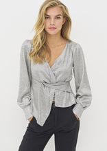 Load image into Gallery viewer, Birke Silver Blouse Wrap