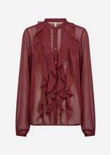 Load image into Gallery viewer, Naial Bordeaux Blouse
