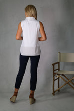 Load image into Gallery viewer, Sienna White Sleeveless Shirt