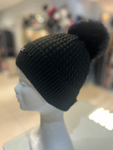 Load image into Gallery viewer, Black Fleeced Lined Hat