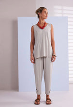 Load image into Gallery viewer, Naya Tapered Ash Travel Fabric Trousers