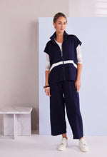 Load image into Gallery viewer, French Blue Zip Top