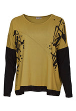 Load image into Gallery viewer, Avocado Placement Print Top With Front Angle Seam