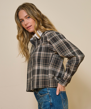 Load image into Gallery viewer, Blouse short check strass