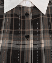 Load image into Gallery viewer, Blouse short check strass