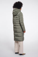 Load image into Gallery viewer, Misty Basil light leopard Keilafur Coat
