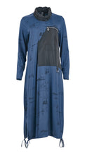 Load image into Gallery viewer, My Soul 5054 Blue/Black Zip Dress