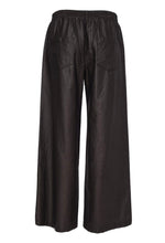 Load image into Gallery viewer, Bashed Leatherette Look Wide Leg Pull Up Trouser