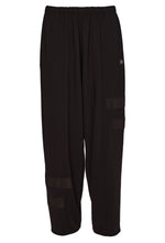 Load image into Gallery viewer, Black Pull Up Trouser With Layed On Bands