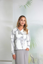 Load image into Gallery viewer, Graphic Print Taupe Jacket