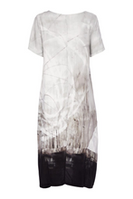 Load image into Gallery viewer, Border Print Round Neck Dress