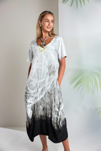 Load image into Gallery viewer, Border Print Round Neck Dress