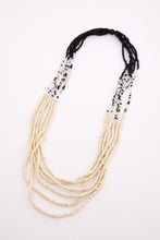 Load image into Gallery viewer, Two tone multi string bead necklace
