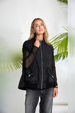 Load image into Gallery viewer, Black Sleeveless Jacket