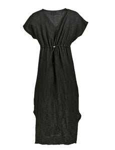 Black Crinkle Dress