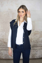 Load image into Gallery viewer, Vartry Navy Button Up Gilet
