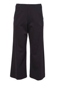 Black Wide Hero Leg Trousers