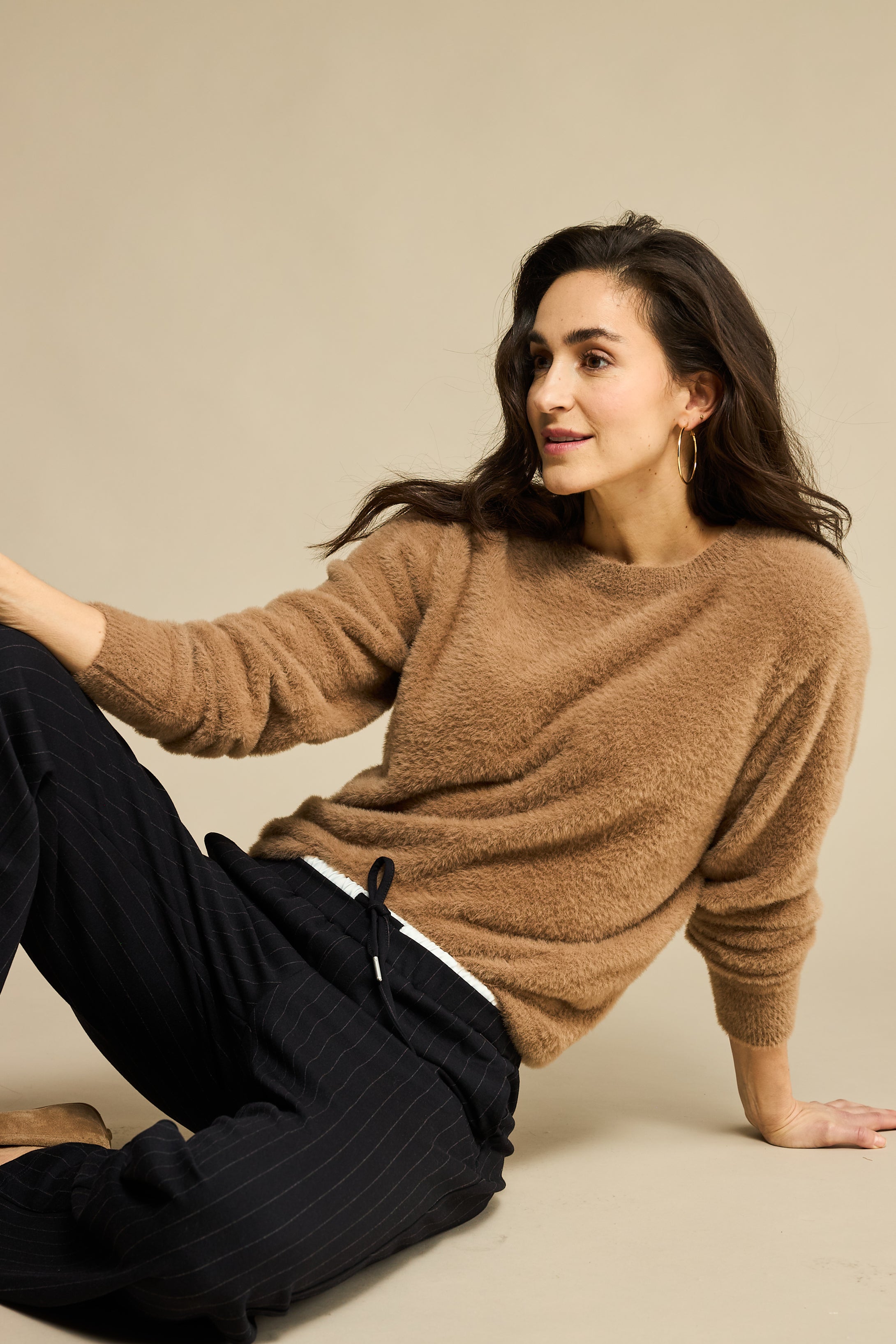 Fluffy Mid Brown Jumper