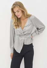 Load image into Gallery viewer, Birke Silver Blouse Wrap
