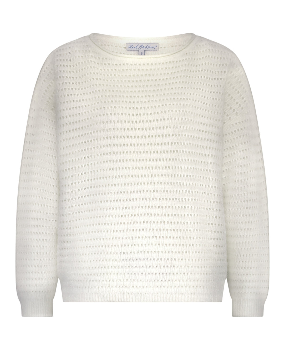 Fluffy Ajour Winter White Jumper