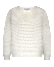Load image into Gallery viewer, Fluffy Ajour Winter White Jumper
