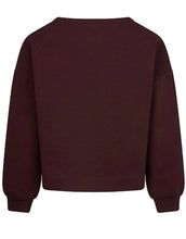 Load image into Gallery viewer, SKYLER TOP LONG SLEEVES SCUBA in BURGUNDY
