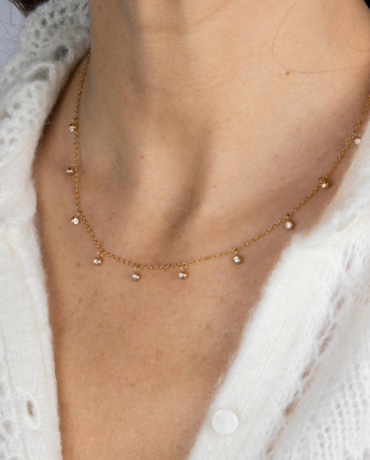 Lauren Waterproof Diamante Necklace