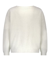 Load image into Gallery viewer, Fluffy Ajour Winter White Jumper
