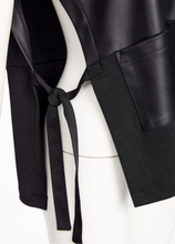 Load image into Gallery viewer, Leather look top with tie detail
