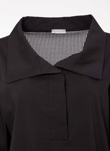 Classic Black Shirt with Modern Twist