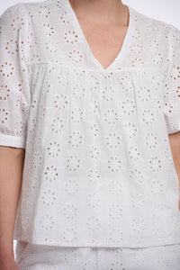 Brave embroidery Top
