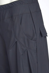 Seliena Black Travel Fabric Trousers