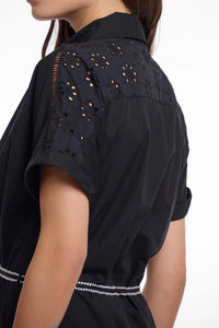 Tyler Black Cotton Dress