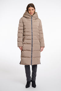Toffee Keila Long Puffa Coat Fur Lined