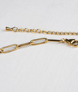 Lottie Paperlink Gold Plated Necklace