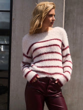 Load image into Gallery viewer, Ruby Fuzzy Stripe Jumper
