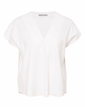 Load image into Gallery viewer, Square shape V neck Cotton Top
