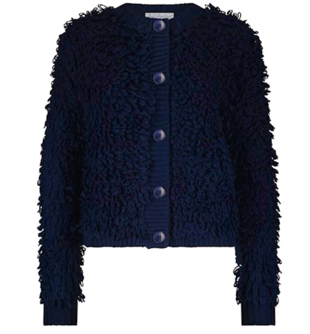 Navy Bomber Knit Loops