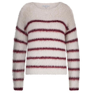 Ruby Fuzzy Stripe Jumper