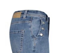 Load image into Gallery viewer, Bibette Stone Used &amp; Buttons Jeans
