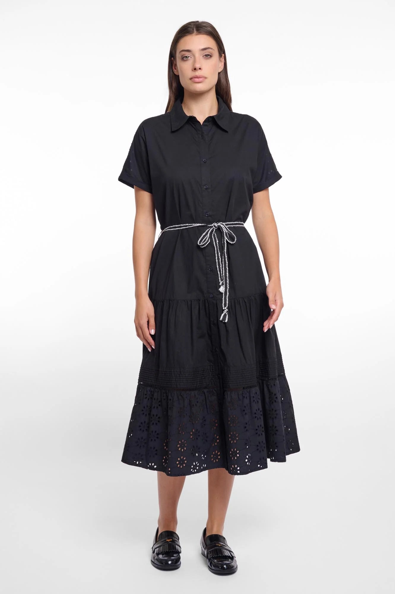 Tyler Black Cotton Dress