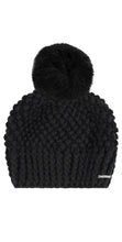 Load image into Gallery viewer, Black Kevina Detachable Pom Hat
