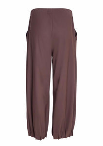 Cocoa PinTick Travel Fabric Trousers