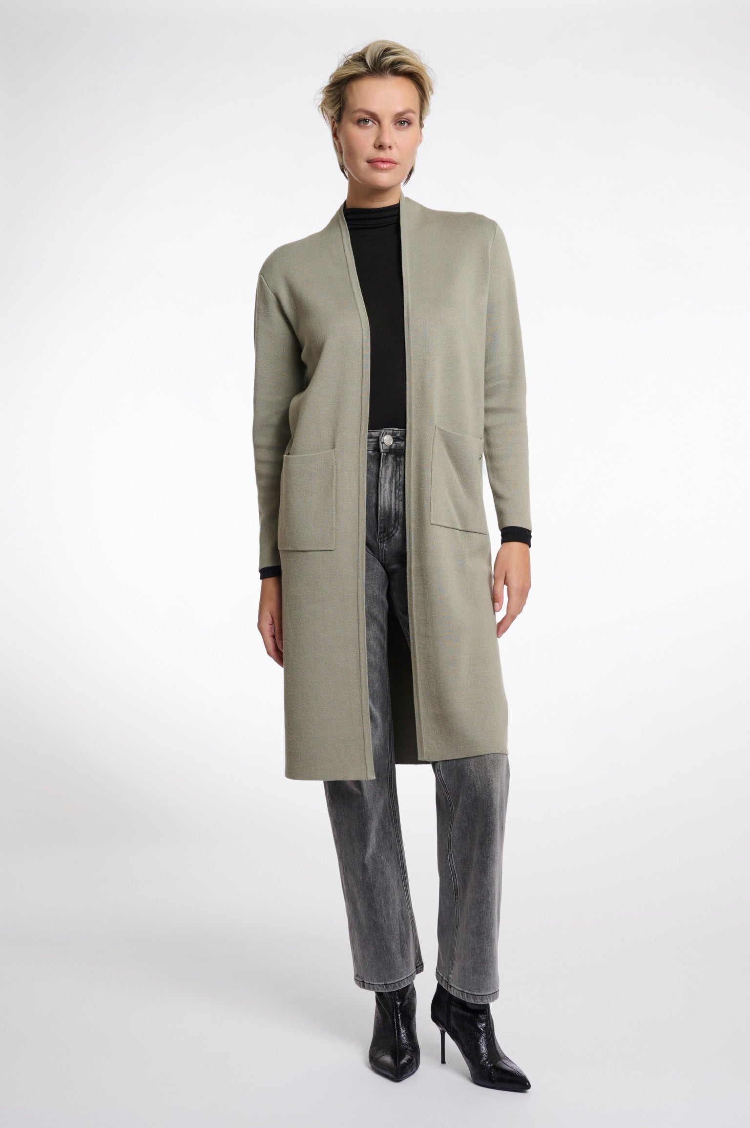 Valerie Grey Green Cardigan