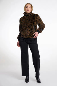Ambra Faux Fur Bomber Jacket