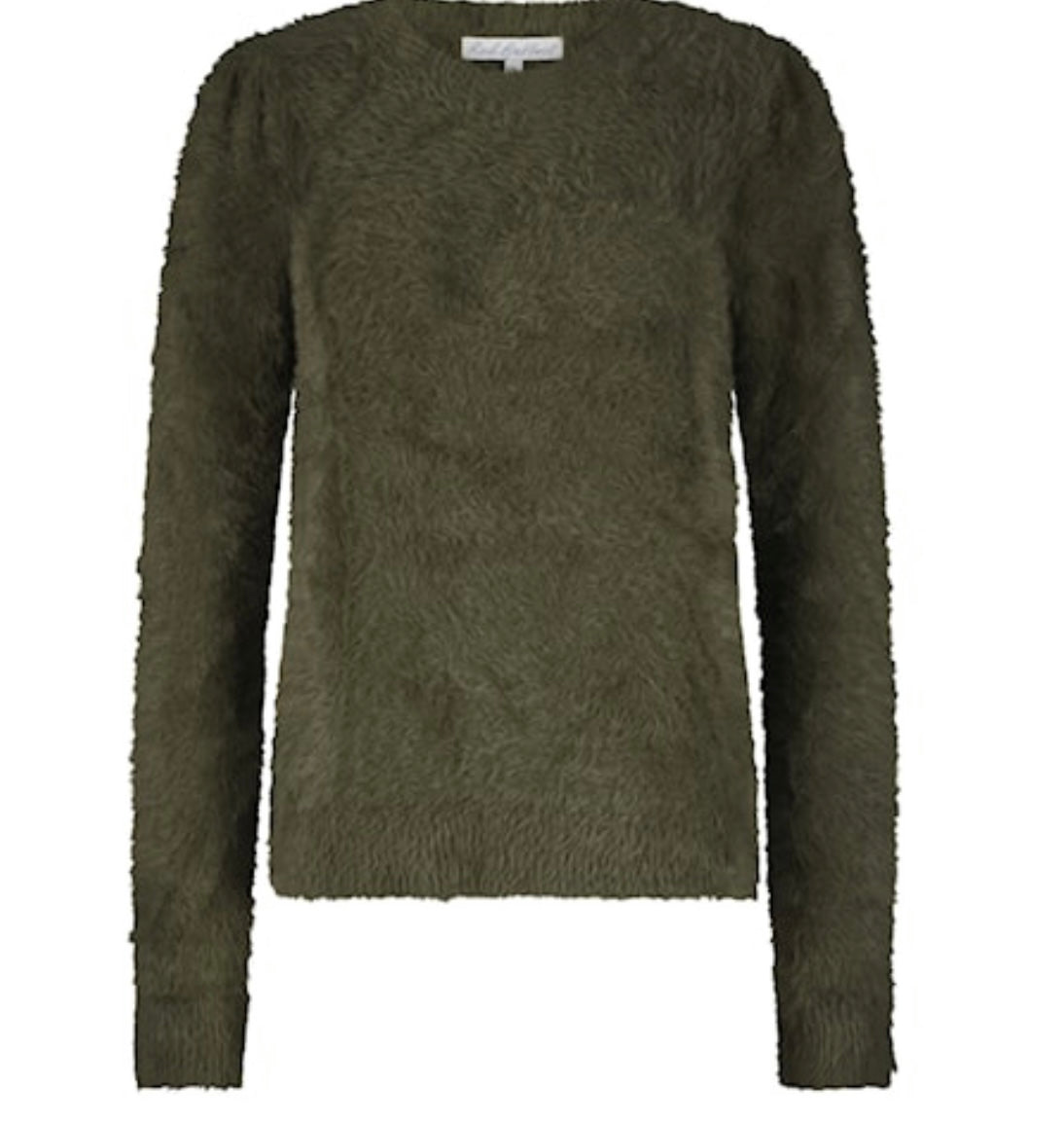 Fuzzy Olive Jumper